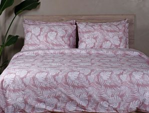 Σεντόνια Διπλά (Σετ) 150X205+30 Sunshine Cotton Feelings 2038 Pink Με Λάστιχο (150×205+30)