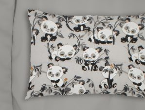 Φανελένια Μαξιλαροθήκη 50X70 Dimcol Panda Bear 96 (50×70)