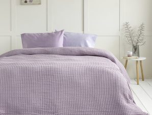 Κουβέρτα Πικέ Υπέρδιπλη 220X240 Nima Comfy Warm Lilac (220×240)