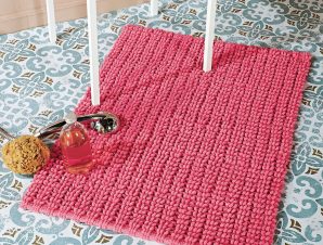 Πατάκι Μπάνιου (50×60) Kentia Loft Trevor 14 Bright Pink